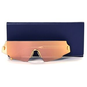 FENDI "Forceful" FF0440/S Shield Sunglasses (Rose Gold) (BRAND NEW) $515 MSRP